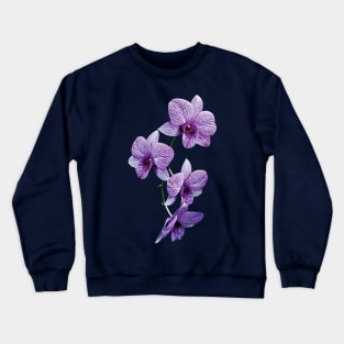 Cascade of Purple Orchids Crewneck Sweatshirt